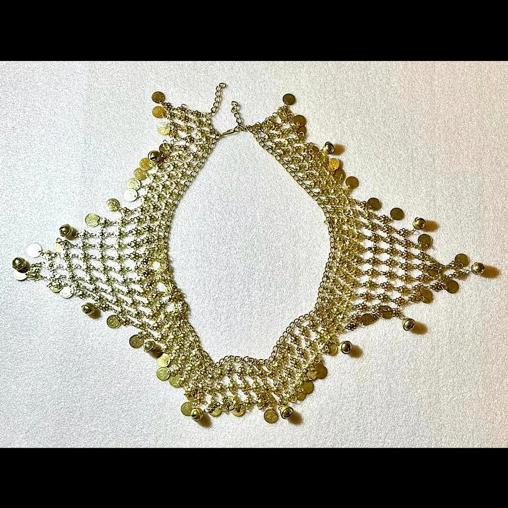 Vintage Coin Belly Dancer Belt with Bells - Picture 3 of 7